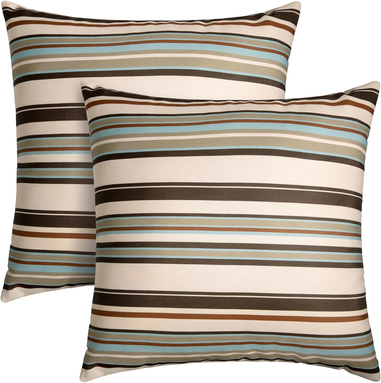 Pack of 2 18x18 Waterproof Outdoor Pillows for All Settings