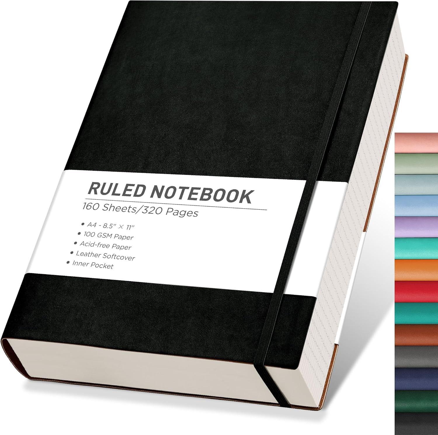 Large A4 Lined Notebook - 320 Pages, 100 GSM Thick Paper