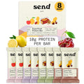 Send Bars Plant-Based Vegan Protein Bars Variety Box - Greens Included