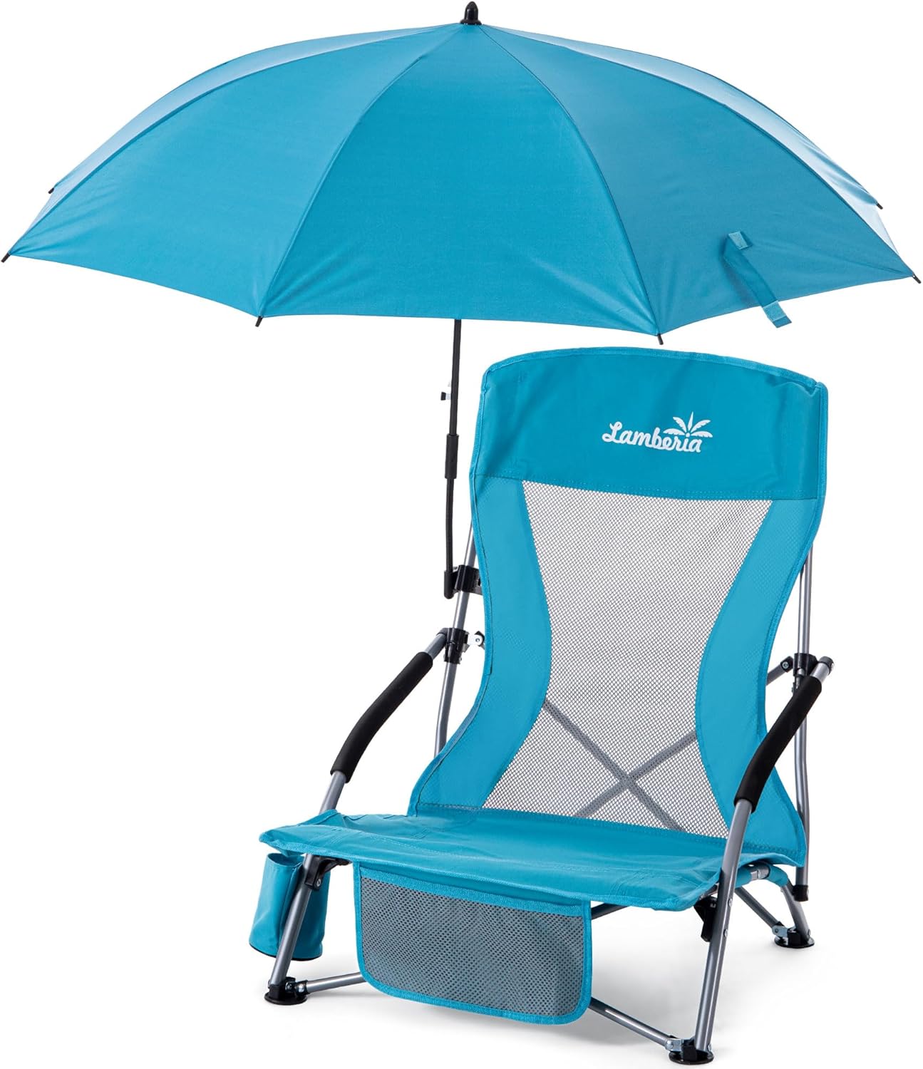 Lamberia Portable Beach Chair: 300lbs Capacity & Foldable