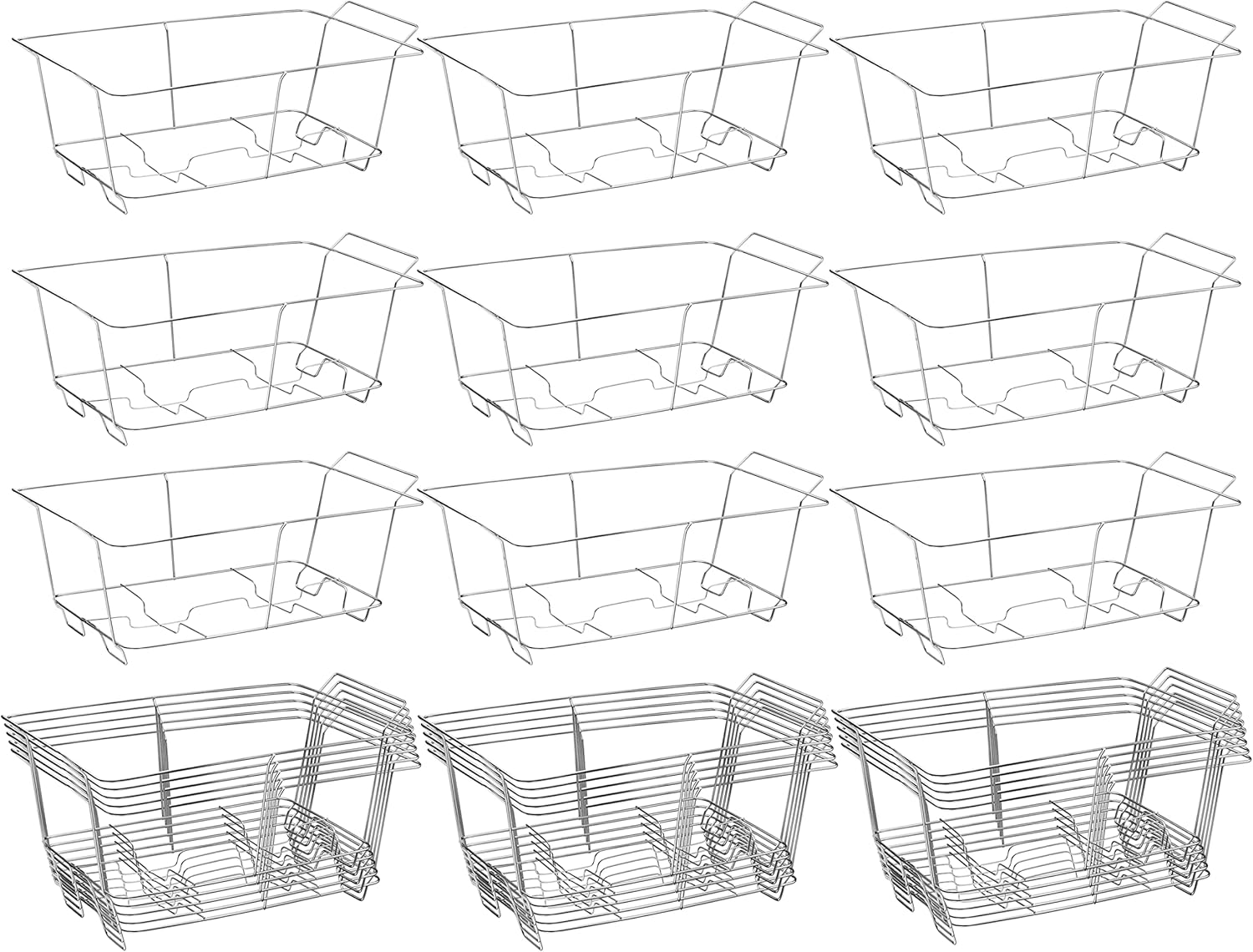 Chafing Wire Rack Buffet Stand - 24 Pack for Food Serving