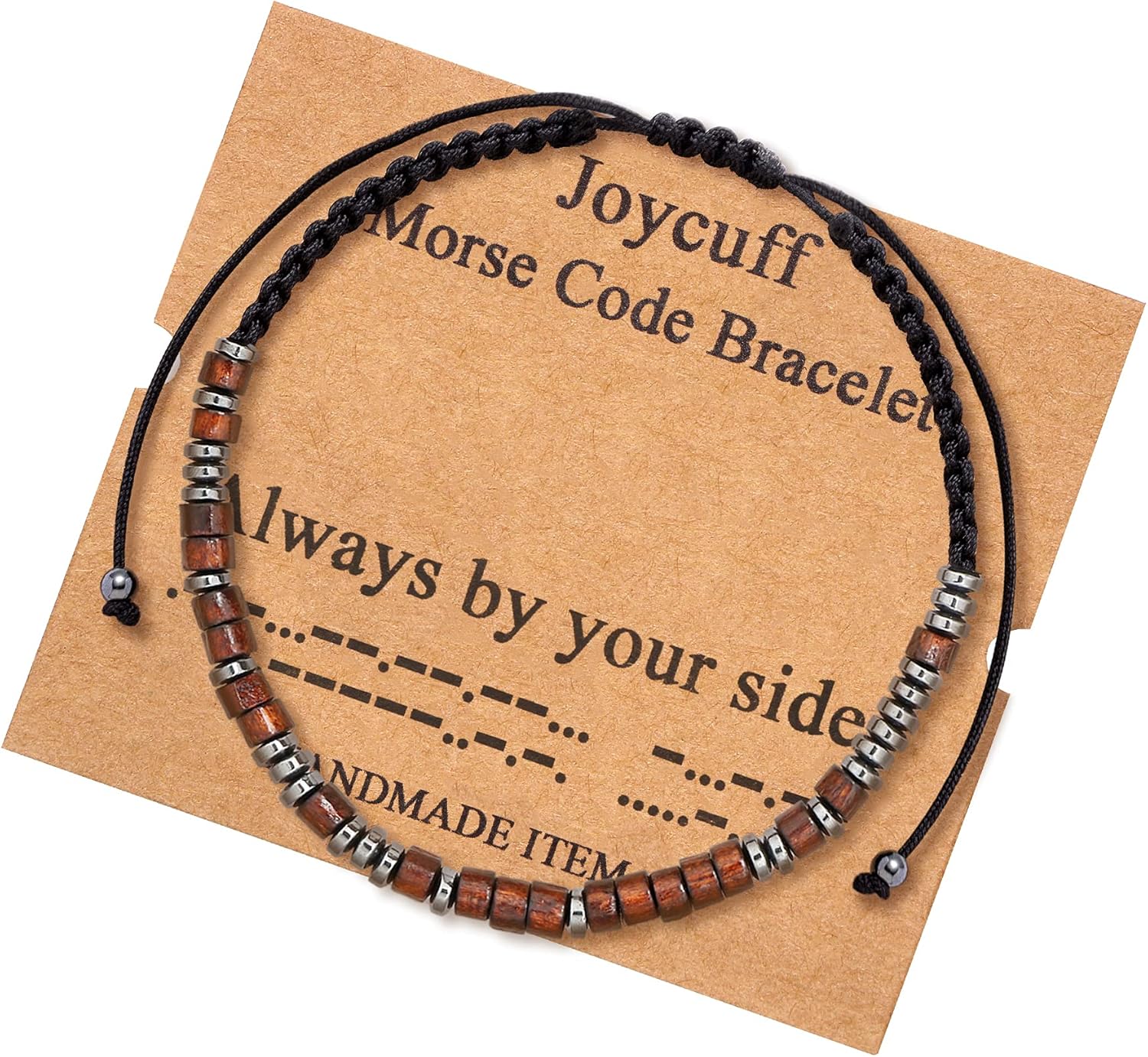 Inspirational Wood Beads Bracelet - Meaningful Gift for Mom - Guangyang
