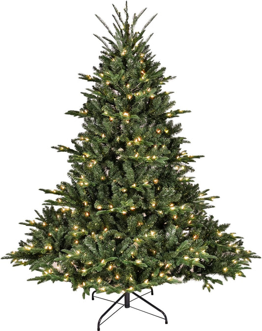 7.5 ft Prelit Christmas Tree with Lights for Holiday Decor