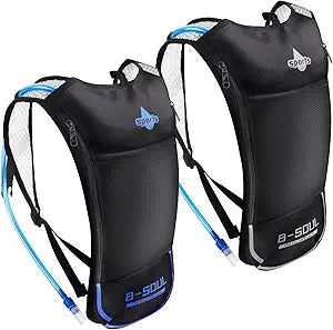 2 Pack Hydration Backpack with 2L Bladder for Outdoor Sports