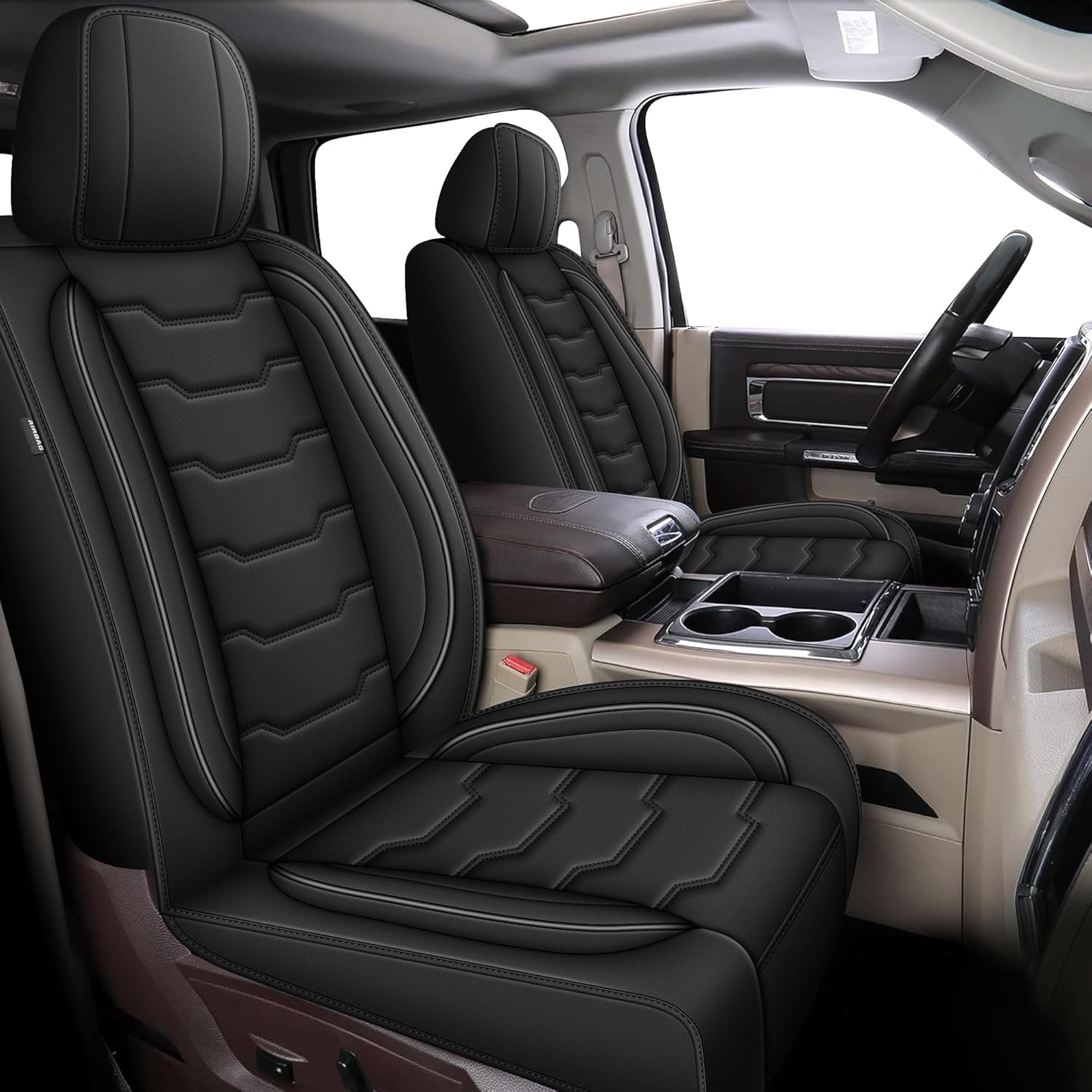 Custom Fit Car Seat Covers Full Set for Dodge RAM 2002-2025
