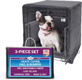 Dog Crate Bedding 3-Piece Set - Washable Kennel Comfort