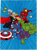 Avengers Plush Throw Blanket 60x90 - Soft, Oversized Kids Throw