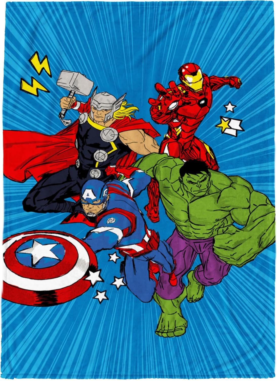 Marvel Avengers Kids Plush Throw Blanket for Cozy Comfort