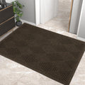 Sturdy Front Door Mat Brown - Absorbent Mud & Non-Slip Welcome Mat