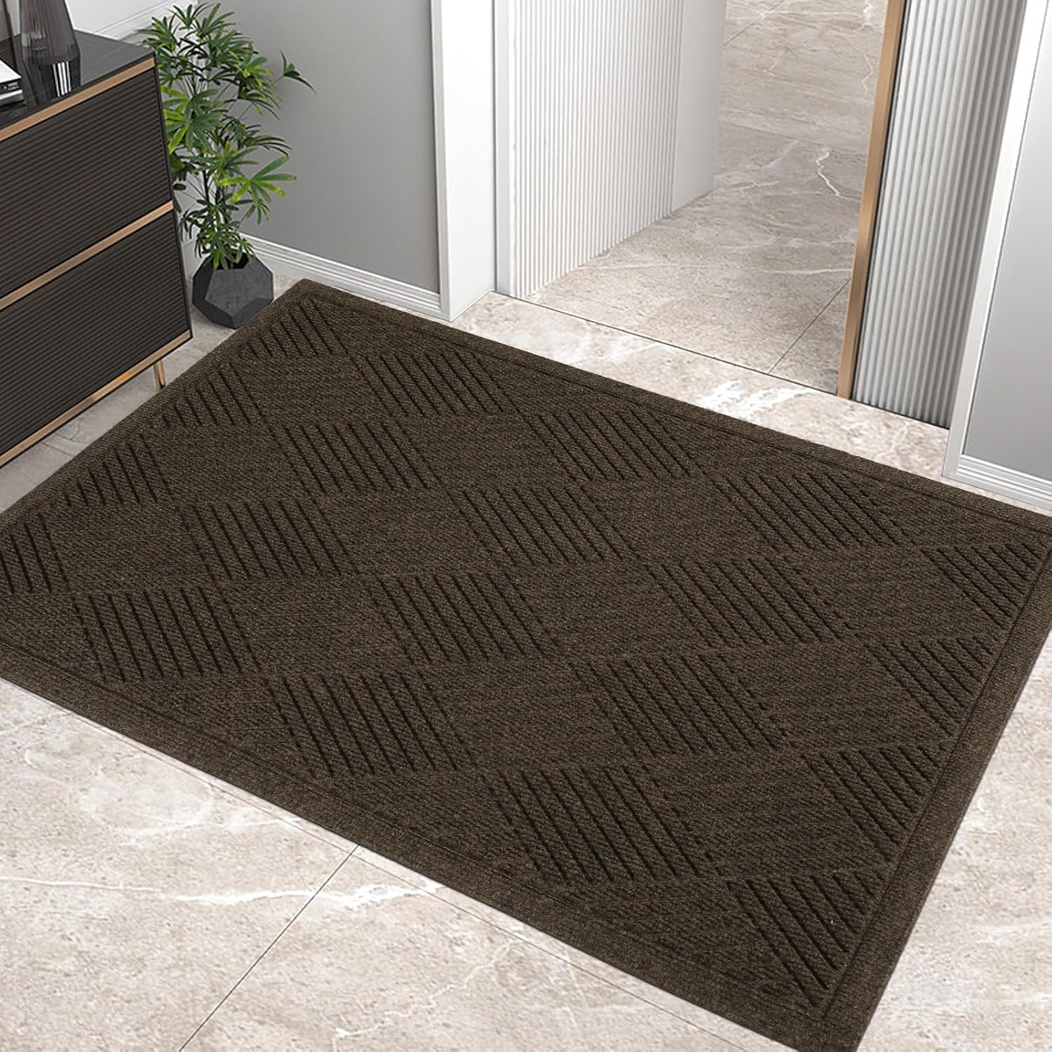 Sturdy Front Door Mat for Muddy Dirt Resistance and Safety