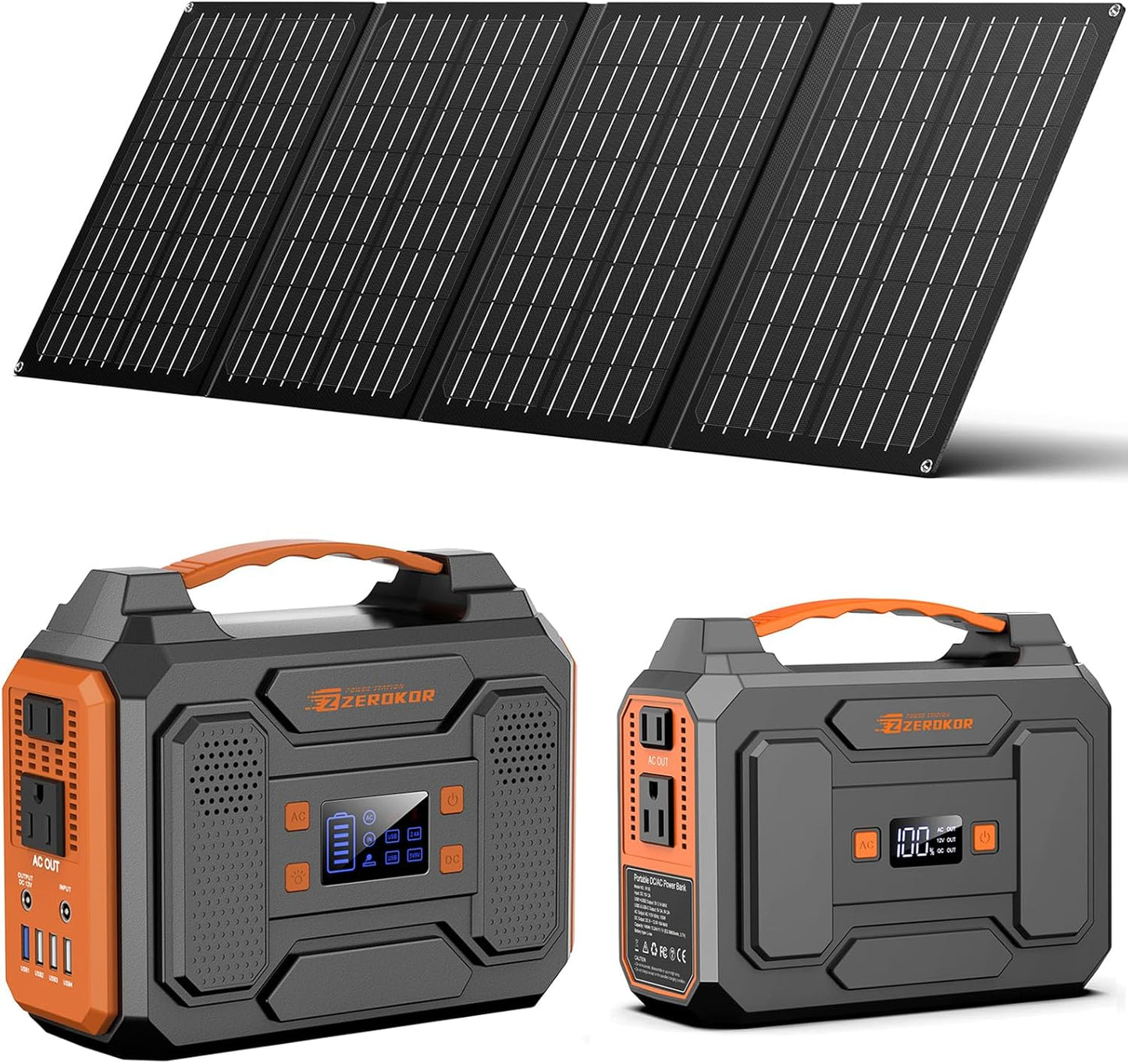 ZeroKor 300W Solar Generator - Power Anywhere!