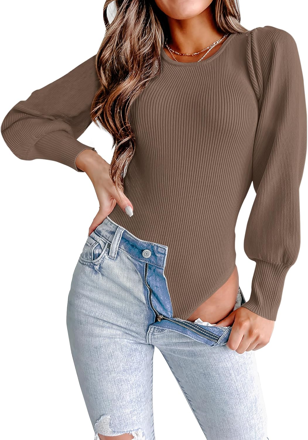Long Puff Sleeve Sweaters for Women - Stylish Fall Fashion