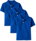 Children's Short Sleeve Polo Shirt 3-Pack - Classic Cotton School Wear