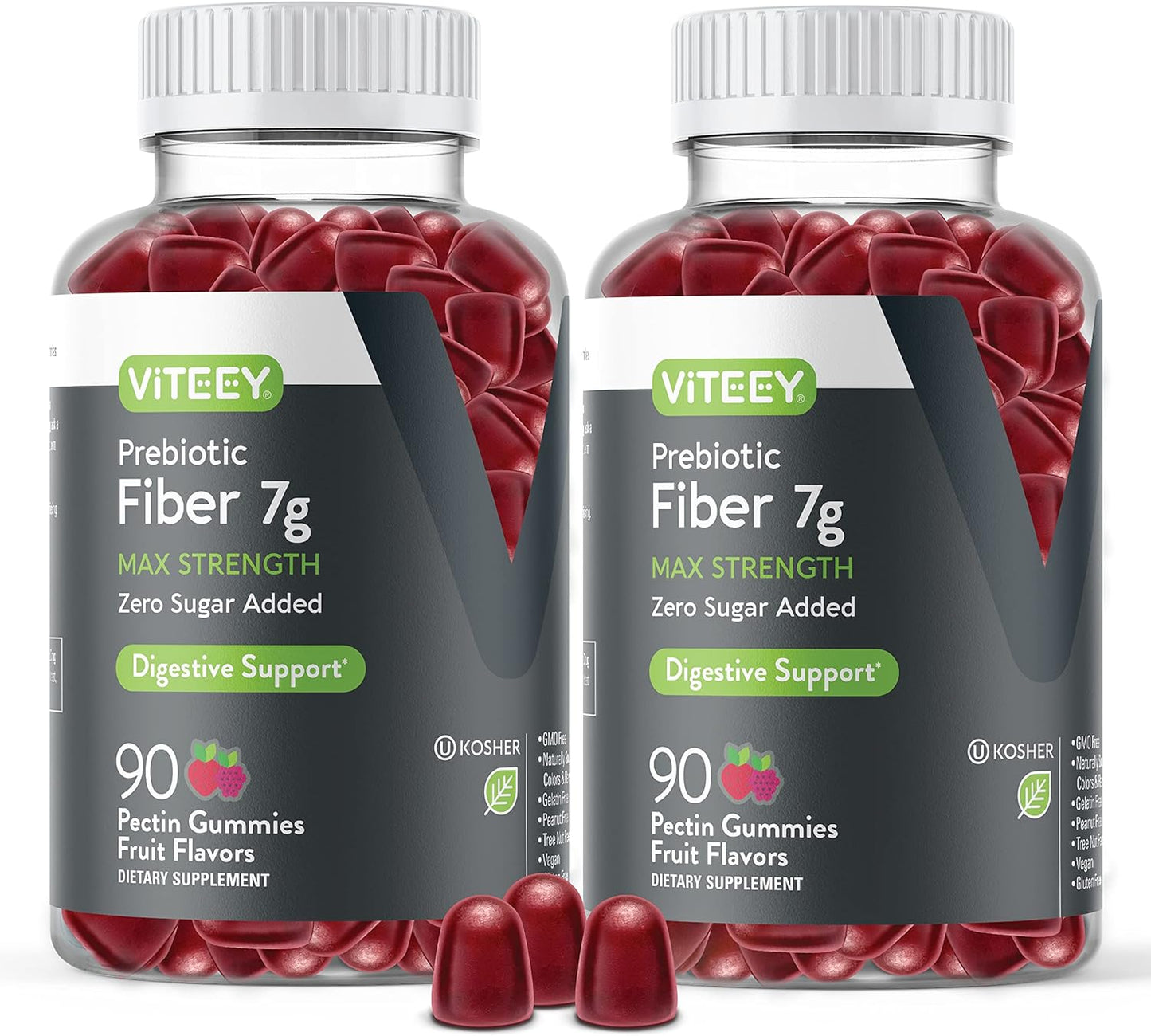 VITEEY Prebiotic Fiber Gummies for Adults - Gut Health Support