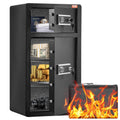 VEVOR Double Doors 7.2 cu.ft Safe Box with Key Lock & Password