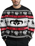 Ugly Xmas Sweater Unisex Knit Crewneck - Soft Acrylic Holiday Pullover