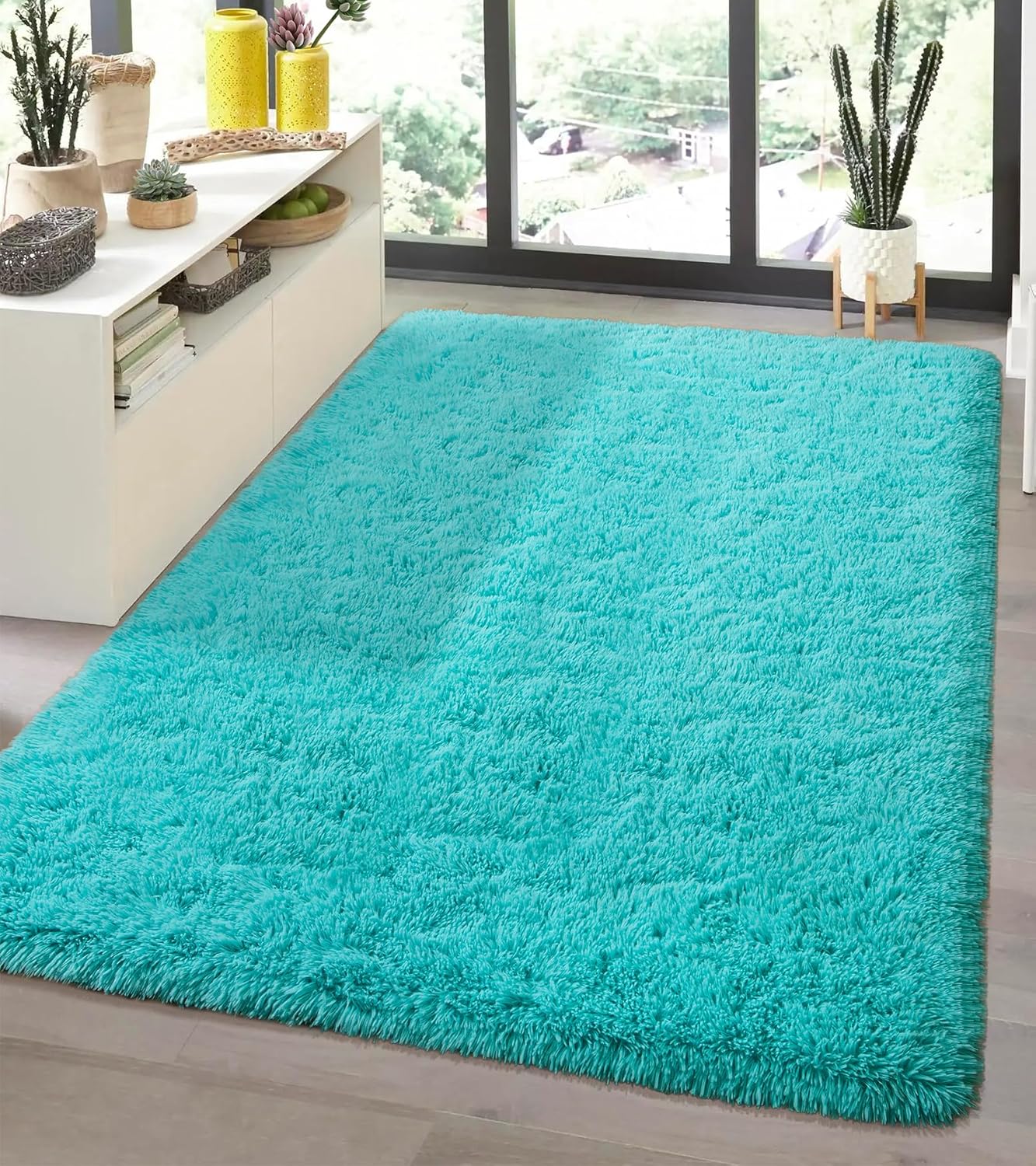 Andecor Soft Fluffy Bedroom Rugs for Kids and Living Room Decor