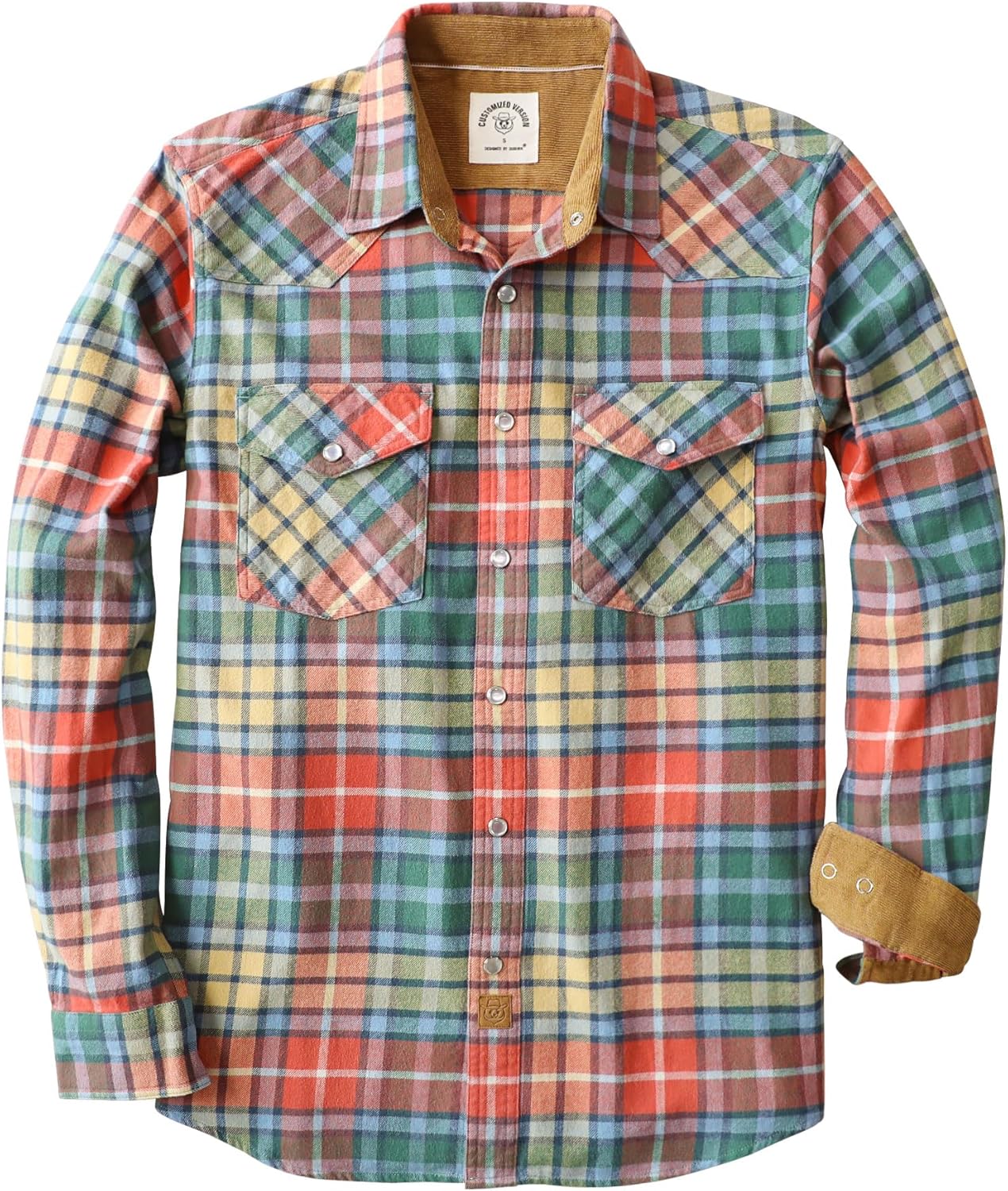 Dubinik Flannel Shirt for Men: Cozy Vintage Cowboy Plaid