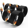 4K HDMI Cable 15 FT 5-Pack - High Speed 18Gbps In-Wall CL3 HDMI 2.0