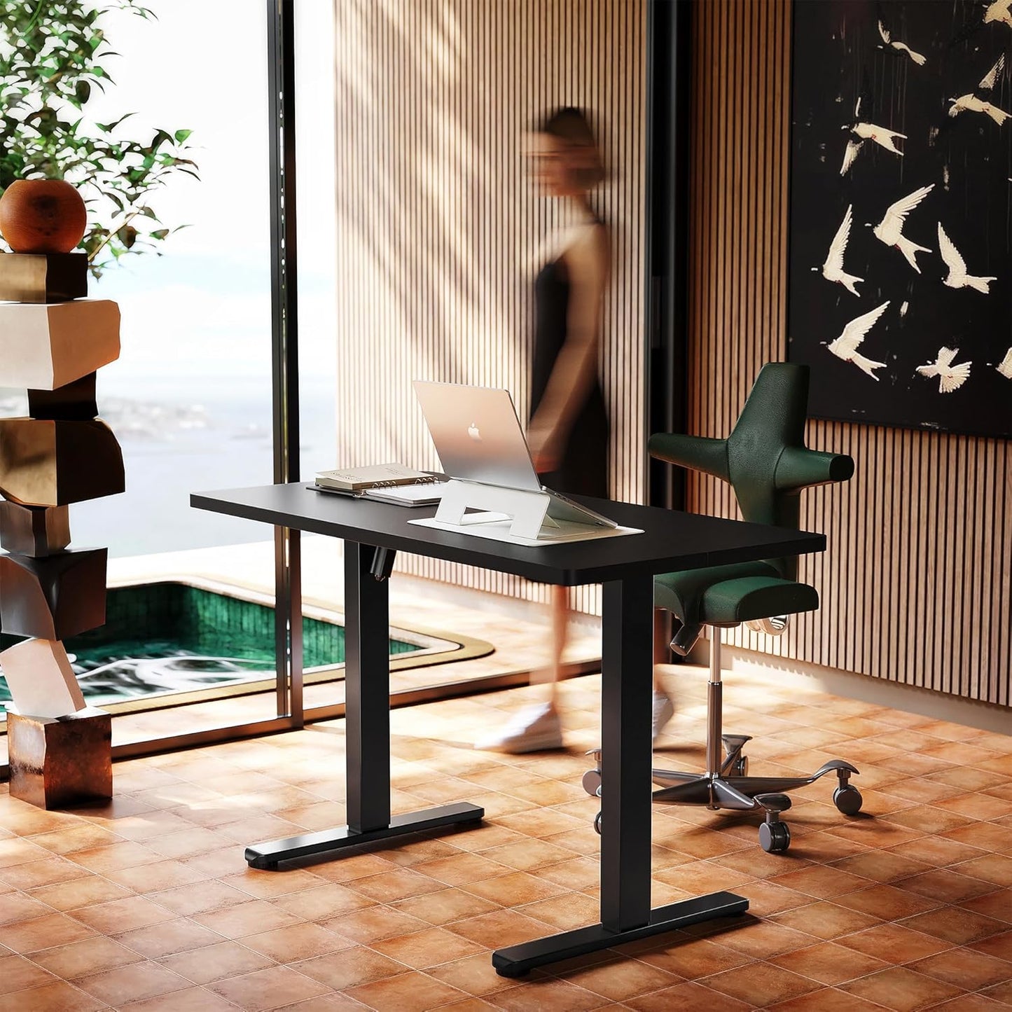 HUANUO 48in Electric Standing Desk with Adjustable Height Settings