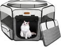 Portable Dog Playpen for Indoor and Outdoor Use - 45in Diameter