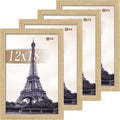 12x18 Poster Frame Set of 4 - Oak Gallery-Quality Wood Frames