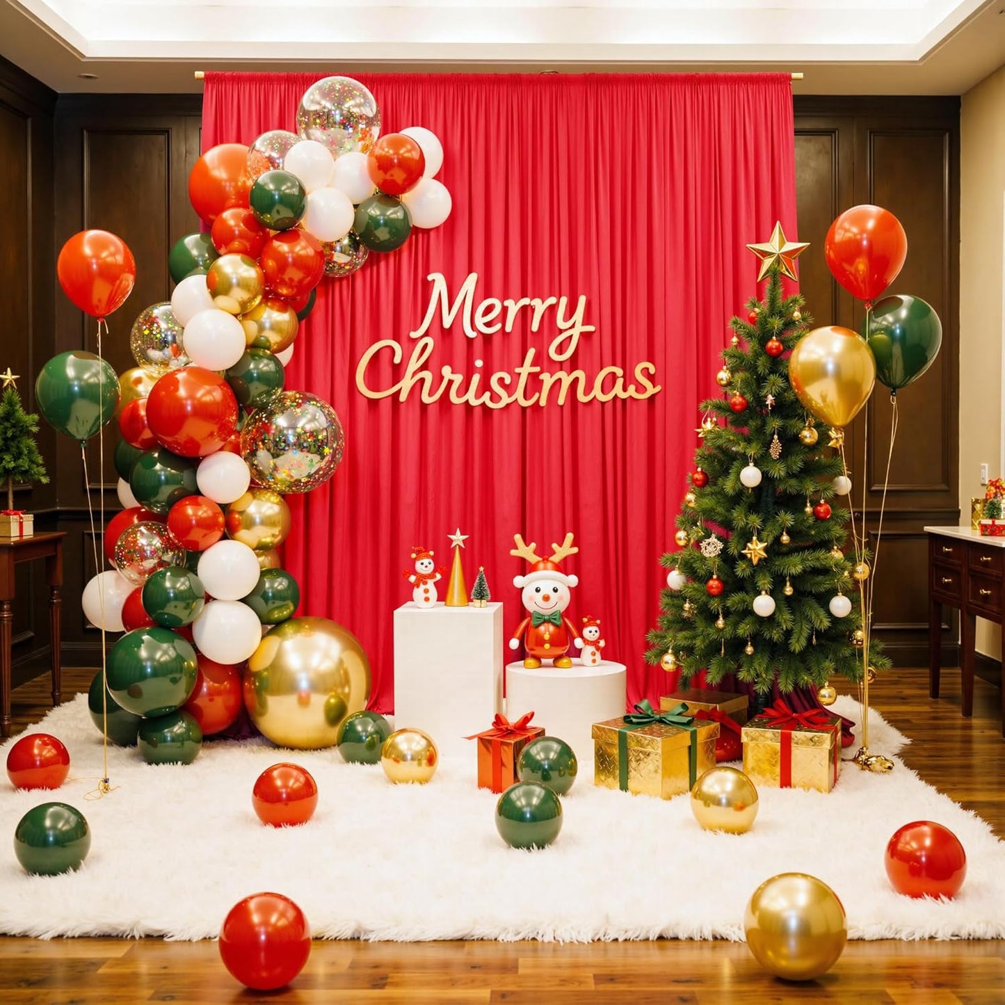 10ft15ft Red Backdrop Curtain for Wedding Parties and Events