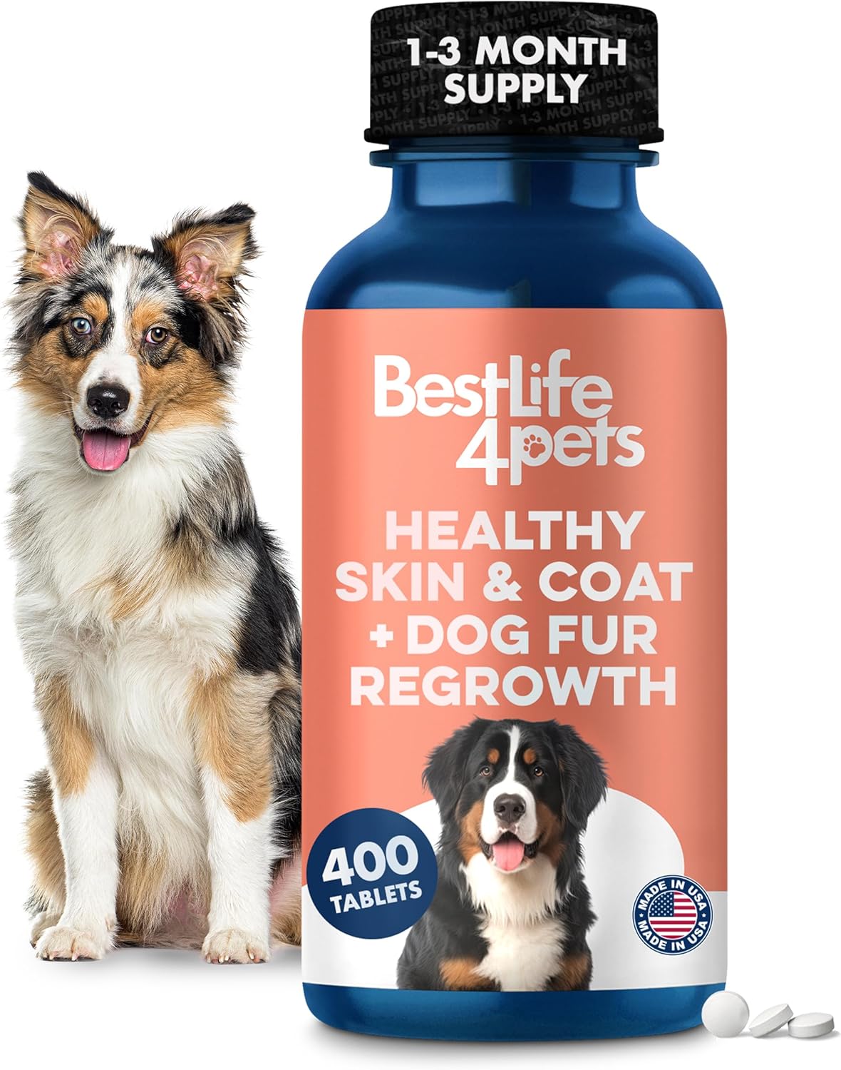 Natural Skin & Coat Supplement for Dogs - Anti Itch Relief