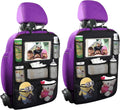 Backseat Car Organizer Mats 2PCS with 11in Tablet Sleeve - Space Saver