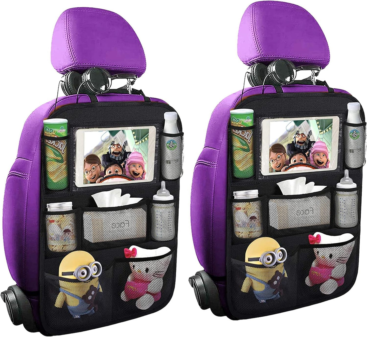 Car Seat Organizer with Tablet Holder - Travel Essential