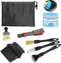 Car Detailing Brushes Kit - 7 Pcs Interior Cleaning Set