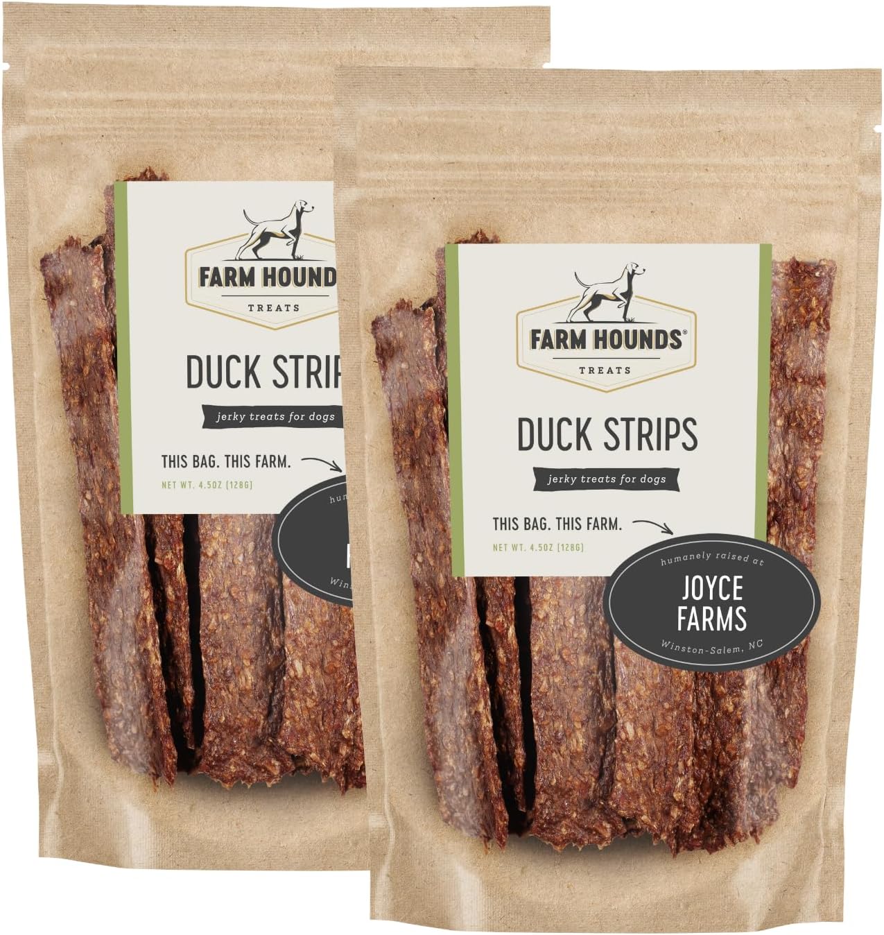 Duck Strips for Dogs - Premium Natural Jerky Treats 4.5 oz
