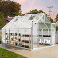 YITAHOME 12x8FT Polycarbonate Greenhouse for Year-Round Gardening
