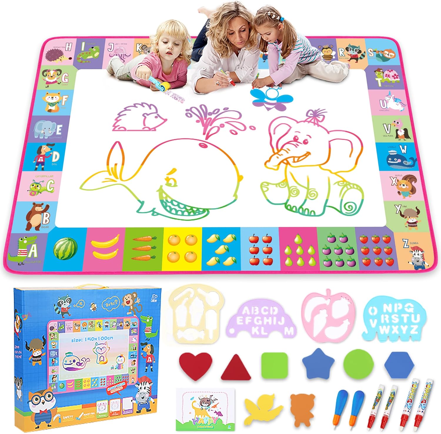 Magic Pink Water Doodle Mat by Toyk