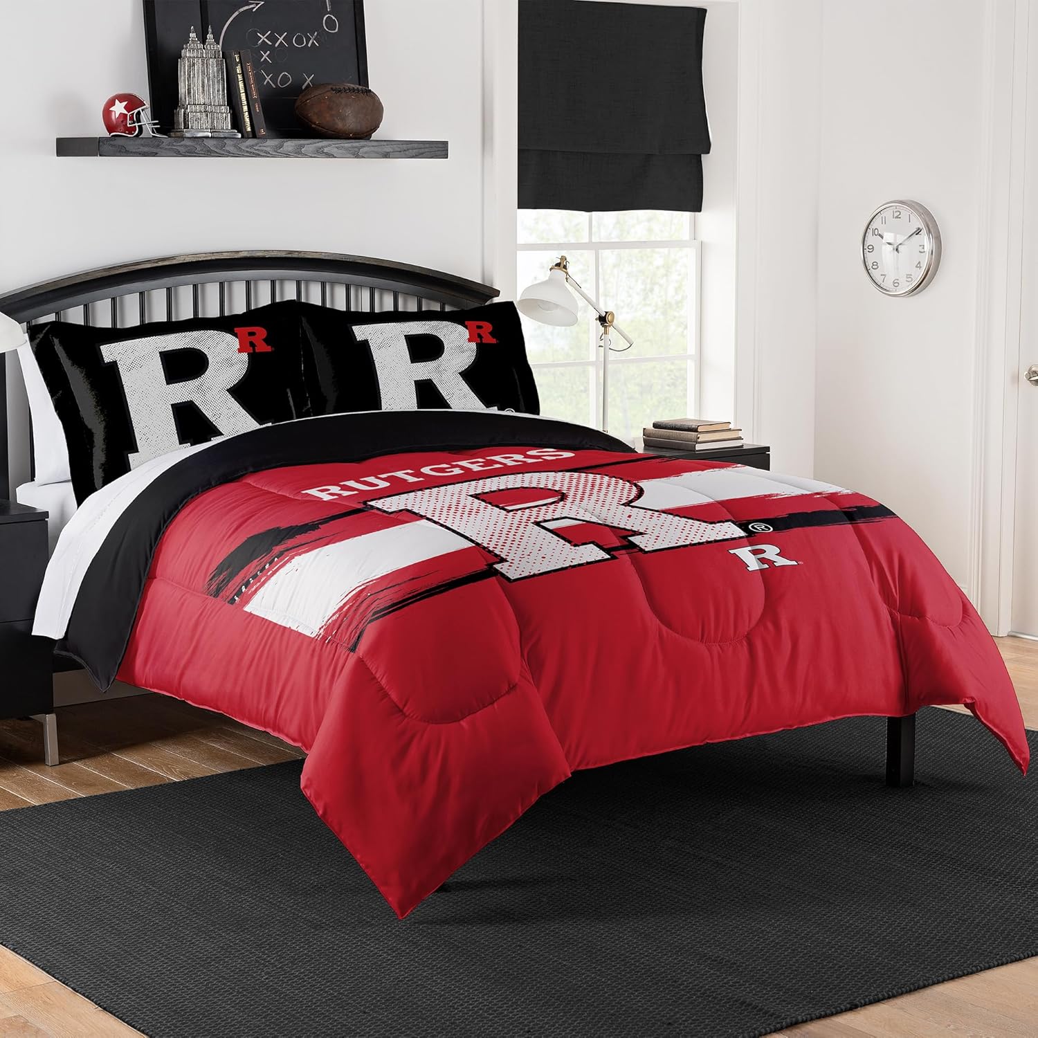 Rutgers Scarlet Knights Comforter Set for Game Day Decor