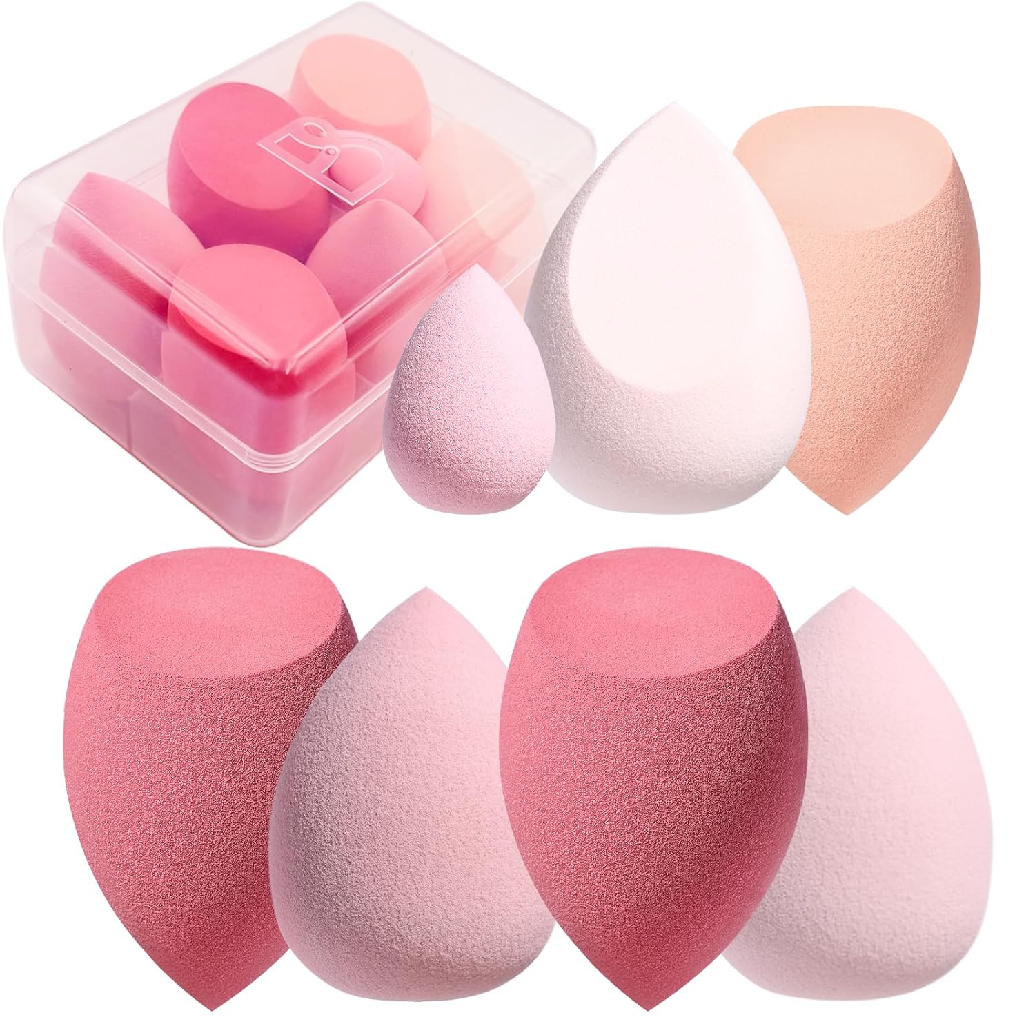 BS-MALL 7 Pc Makeup Sponge Set - Blend with Precision!