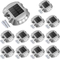 Solar Deck Lights Driveway Dock Lights 12-Pack - Durable Outdoor