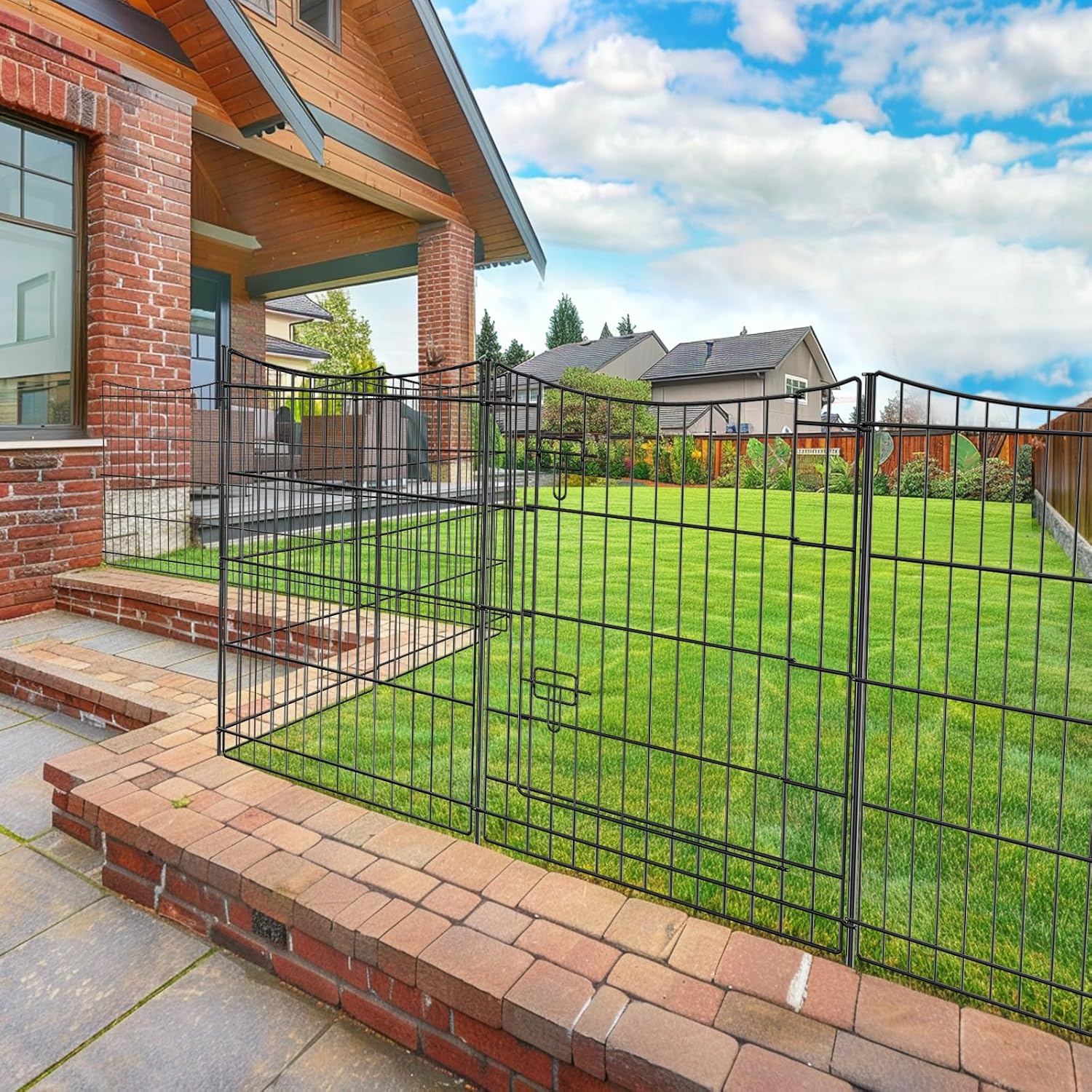 Decorative Metal Garden Fence Panels for Outdoor Spaces