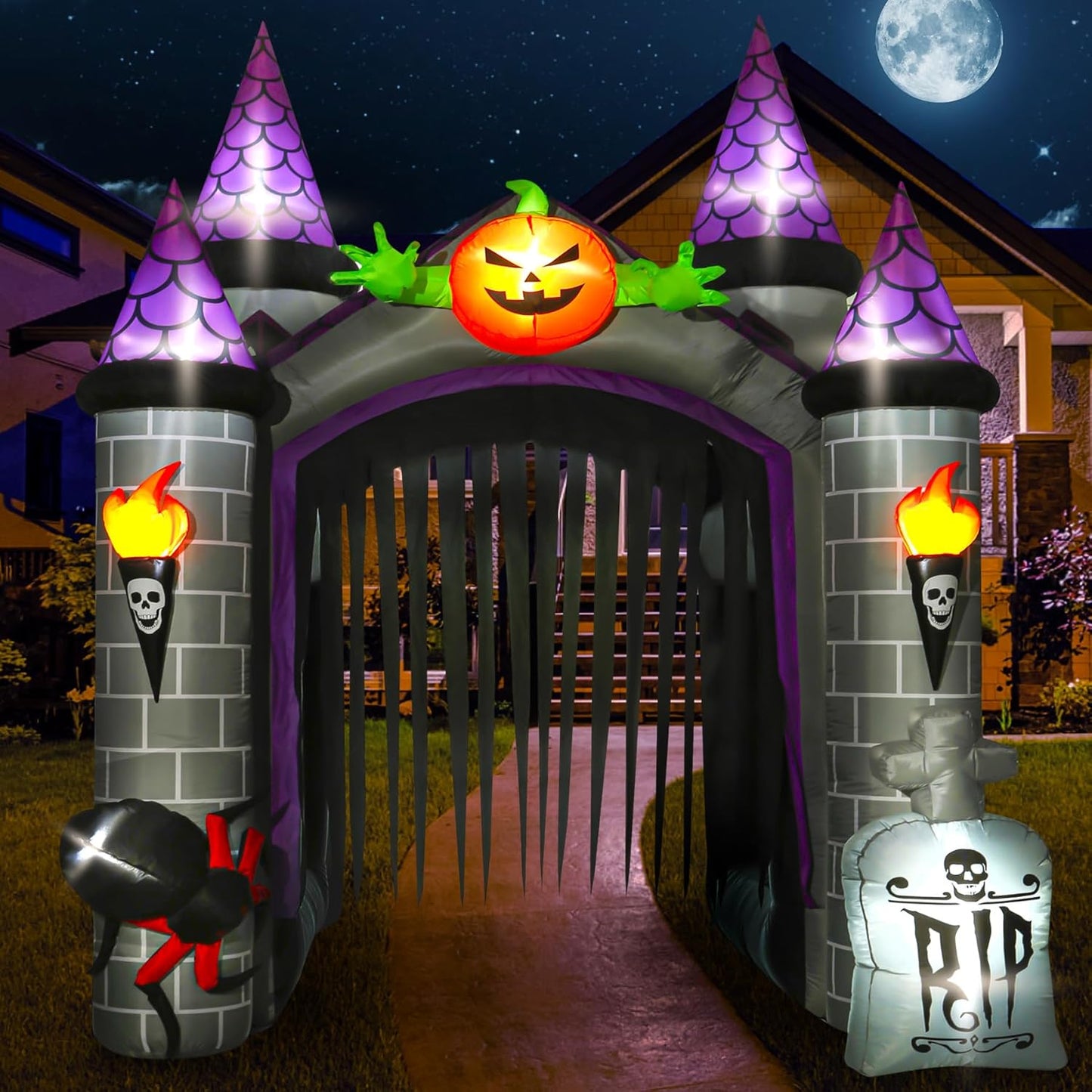 12.5 Ft Halloween Inflatable Decoration for Spooky Outdoor Fun