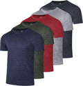 Men's Moisture-Wicking Dry Fit T-Shirts 5 Pack for Athletes