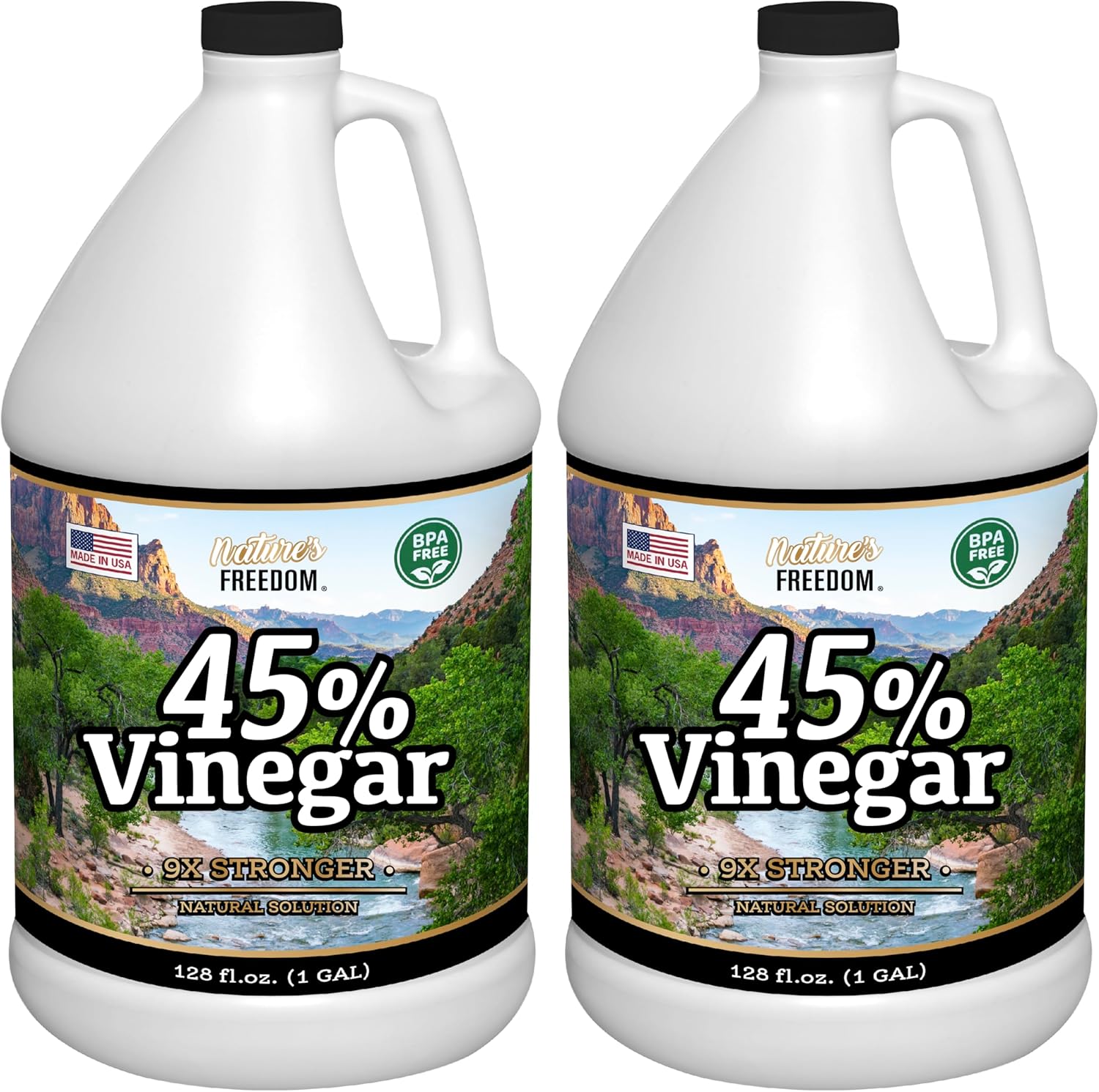 Nature's Freedom 45% Vinegar Concentrate for Powerful Cleaning