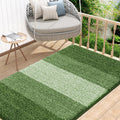48x32 Green Indoor Outdoor Door Mat - Low-Profile Absorbent Runner