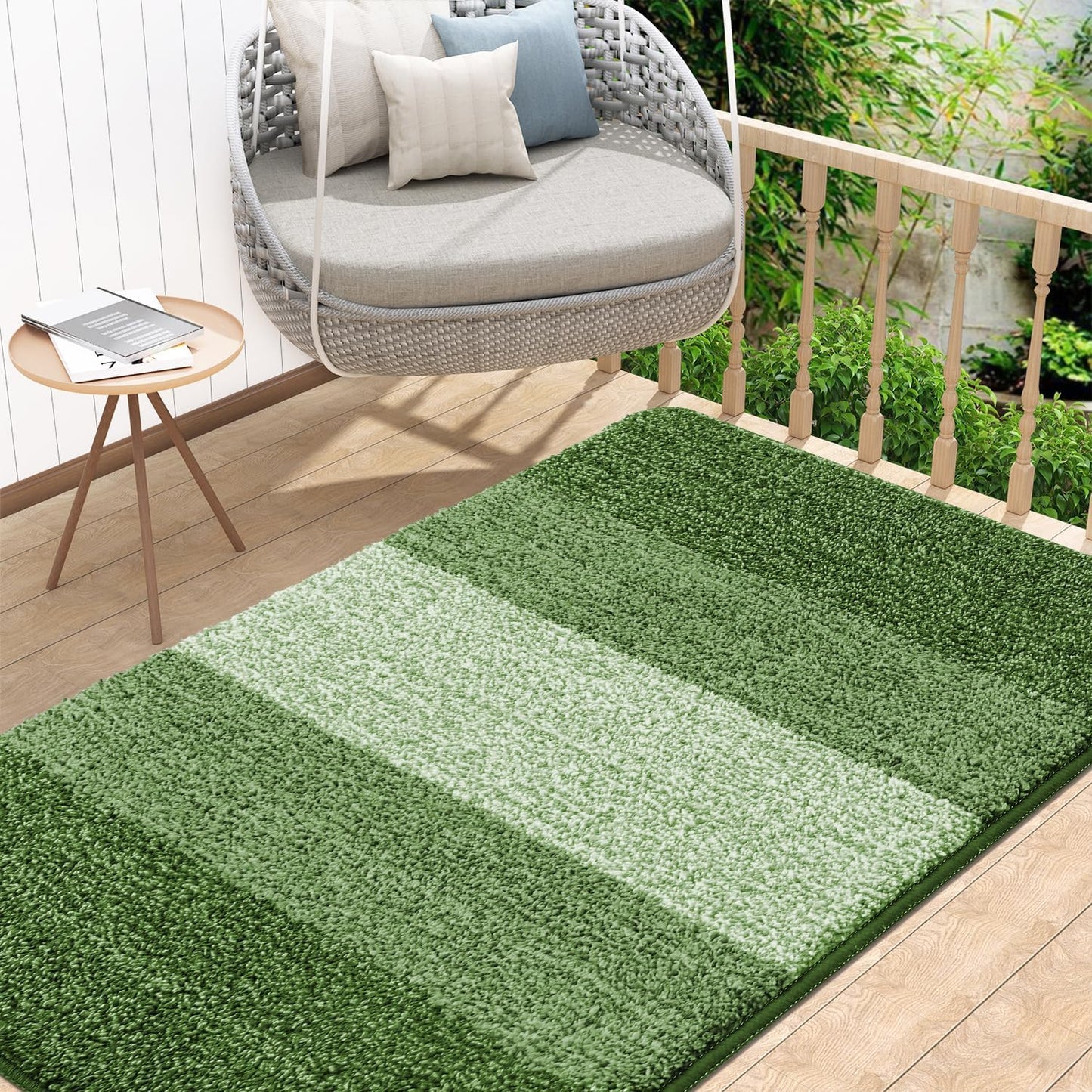 Kitinjoy Indoor Outdoor Door Mat - Non-Slip Absorbent Dirt Trapper