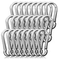 60PCS 3in Heavy Duty Spring Snap Hook Carabiner Clip - 500lb Capacity