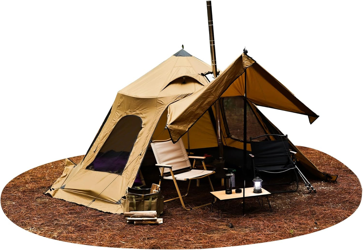 Stay Cozy Anywhere: Waterproof 4-Season Dandelion Shell Tent
