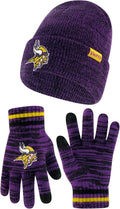 NFL Knit Beanie and Gloves Set - Soft Comfort for Sports Enthusiasts