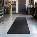 Utility Runner Floor Mat 3 ft x 8 ft Black - Durable Non Slip