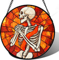 Stained Glass Window Hanging Halloween Suncatcher - Spooky Sunlight