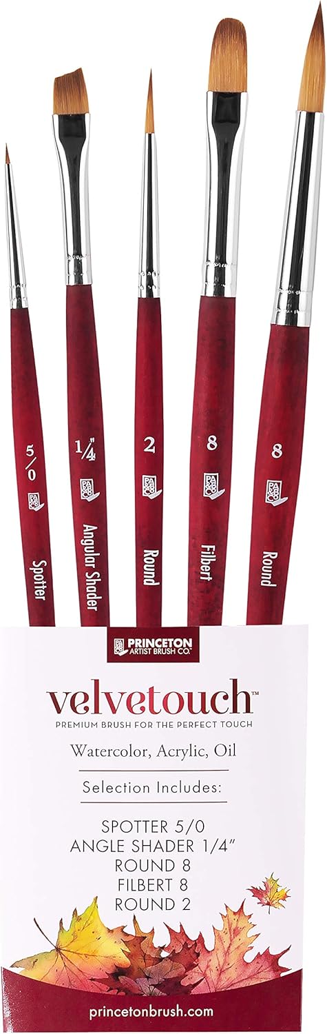 Princeton Velvetouch 5pc Professional Paint Brushes Set Review