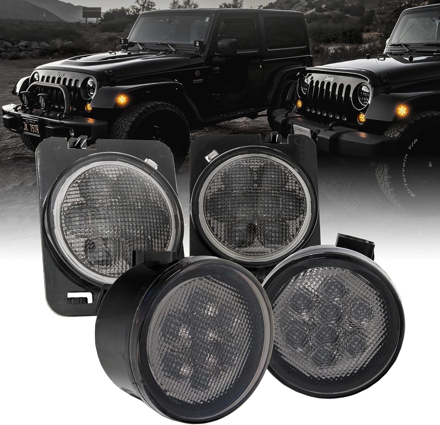 TRUE MODS LED Turn Signal & Side Marker Light Kit for Jeep